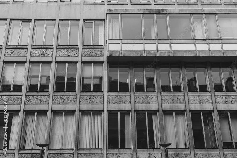 St. James House, Pall Mall in black and white on a dreary spring day St. James House, Pall Mall in black and white on a dreary spring day
