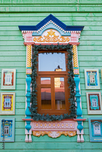 Window with a beautiful trim.
 In the XIX century, the platbands of village houses were decorated with special carvings. This is dedicated to the "Museum ofwindow with beautiful trim" in the city.