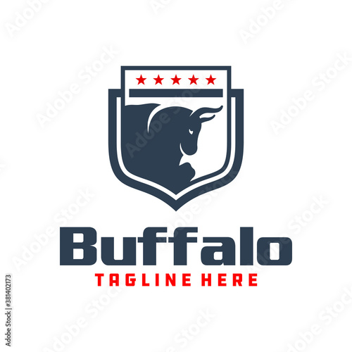 bull shield emblem logo