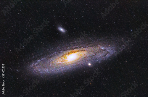 Andromeda Galaxy Colorful Space Picture in High Resolution