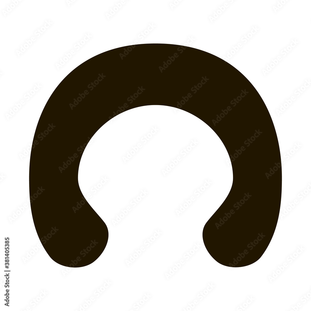 Travel Pillow For Sleep glyph icon vector. Travel Pillow For Sleep Sign. isolated symbol illustration Travel Pillow For Sleep glyph icon vector. Travel Pillow For Sleep Sign. isolated symbol illustration
