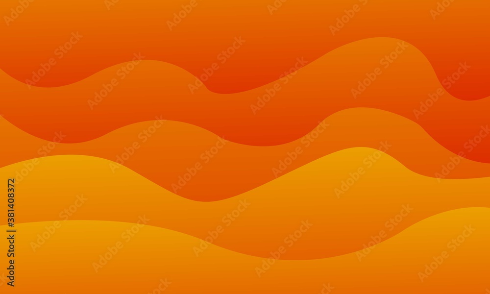 Fototapeta premium abstract wavy red orange background