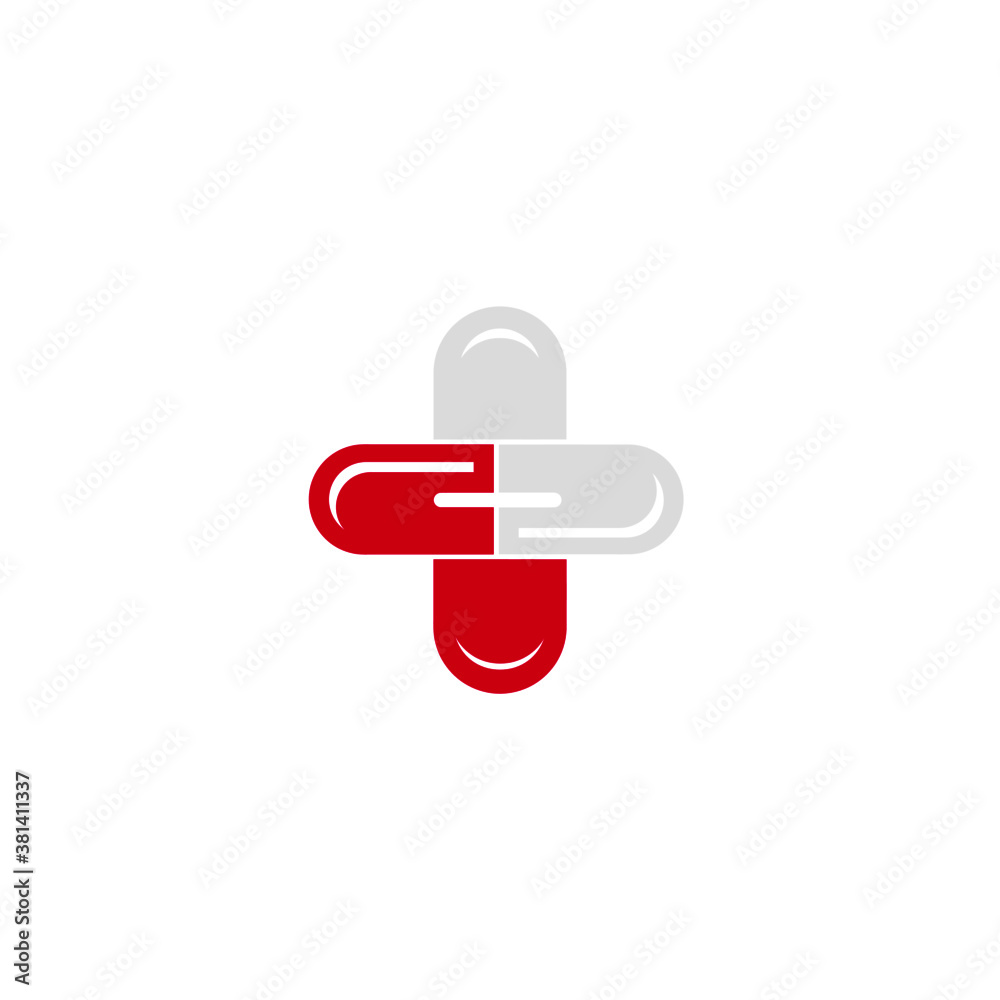 Doctor plus capsul stethoscope logo design health care and medical pharmacy vector symbols. Doctor plus capsul stethoscope logo design health care and medical pharmacy vector symbols.