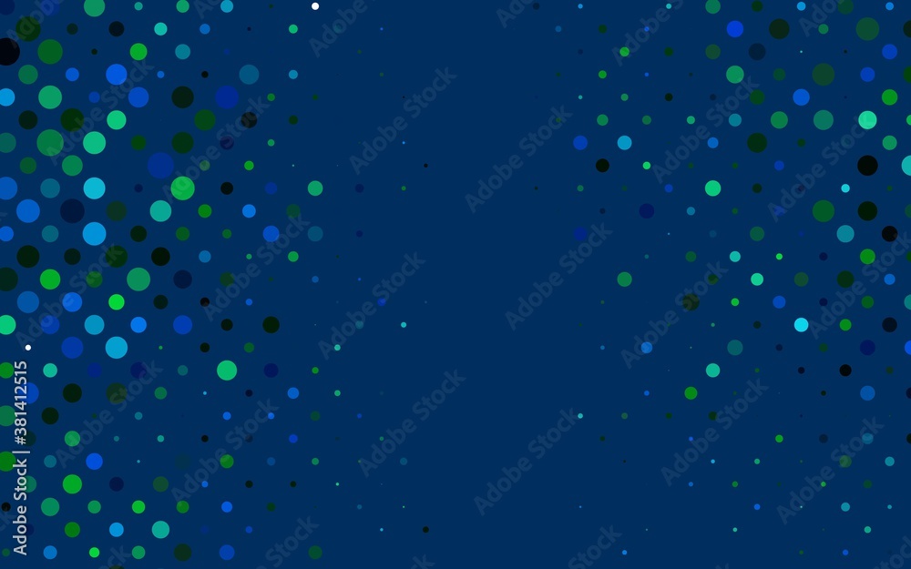 Light Blue, Green vector cover with spots. Glitter abstract illustration with blurred drops of rain. Design for posters, banners. Light Blue, Green vector cover with spots. Glitter abstract illustration with blurred drops of rain. Design for posters, banners.