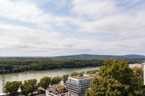 Canvas Print Panoramica o Skyline de la ciudad de Bratislava, pais de Eslovaquia