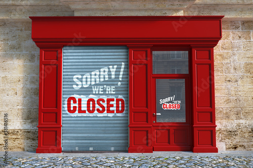 Sorry we are closed sign
