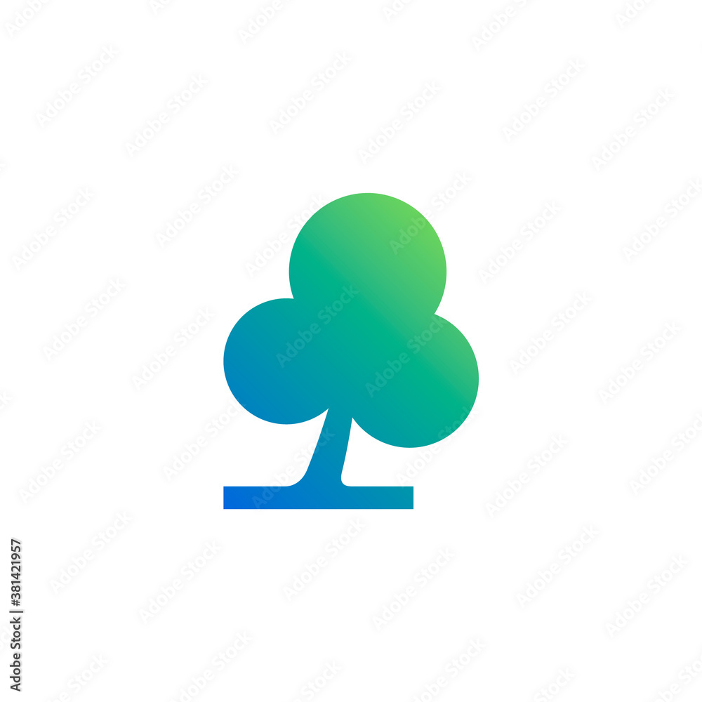 logo of a tree from three circle shape logo of a tree from three circle shape
