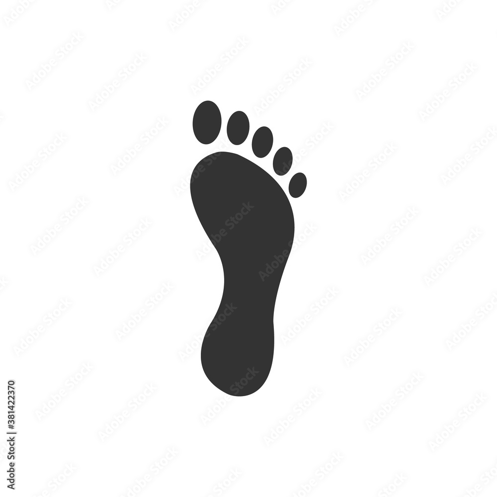 Foot black icon. Bare human foot vector illustration. People footprint silhouette. Foot black icon. Bare human foot vector illustration. People footprint silhouette.