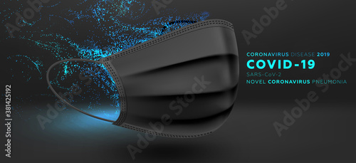 Virus pollution concept illustration for medical banners and Stay home and quarantine posters backgrounds design. Eps10 vector illustration