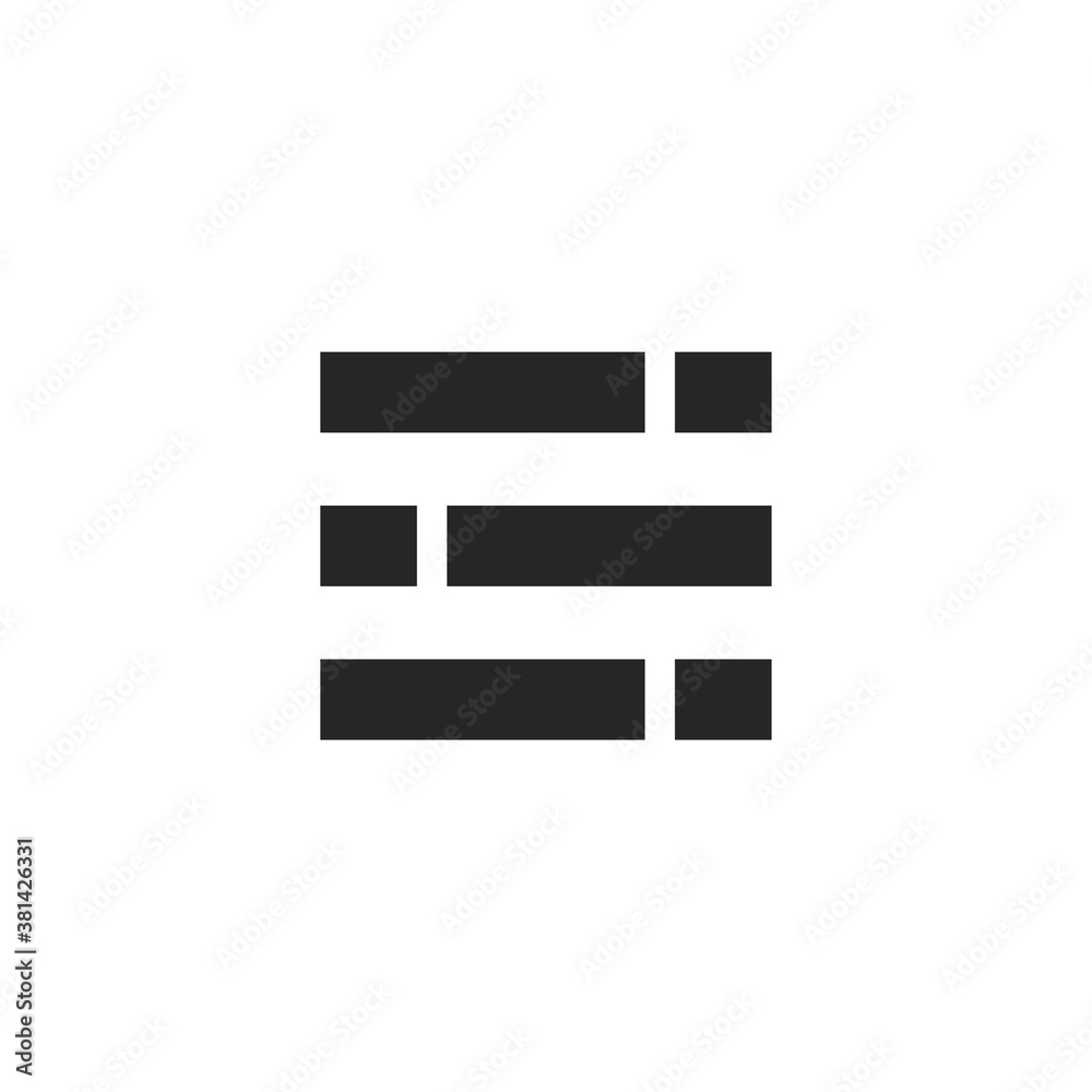 List Bar Icon. Vector Illustration List Bar Icon. Vector Illustration