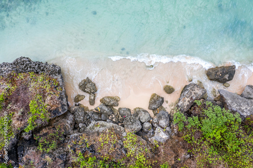 Aerial view of Nusa Dua beach photo