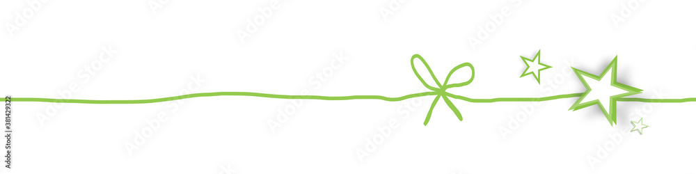 Schleife Sterne Stern Grün