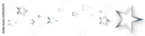 Sterne Stern Band Banner Silber Grau Weihnachten Hintergrund