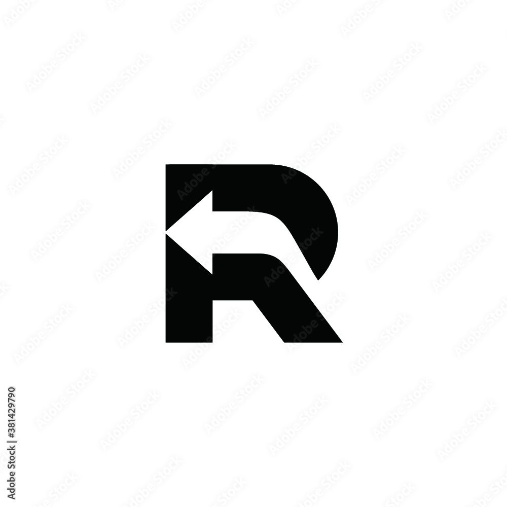 R logo vector abstract icon illustrations R logo vector abstract icon illustrations