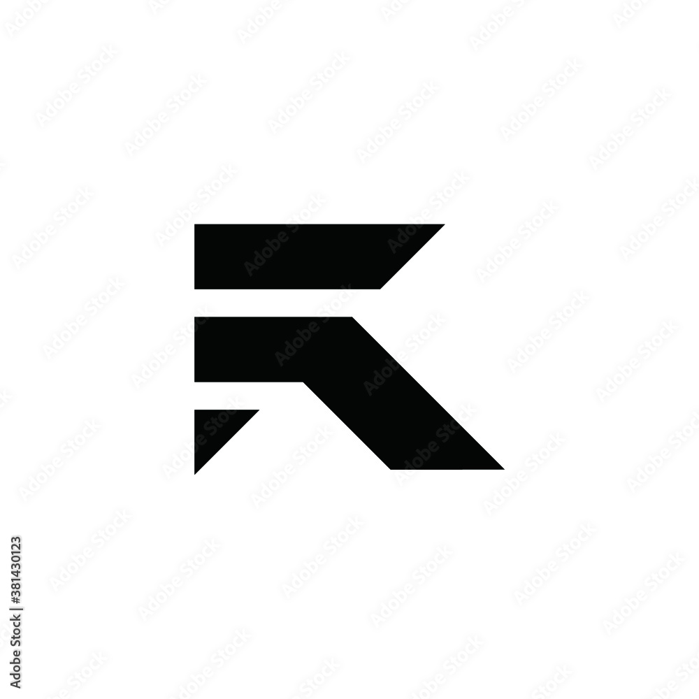 R logo arrow vector abstract icon illustrations R logo arrow vector abstract icon illustrations
