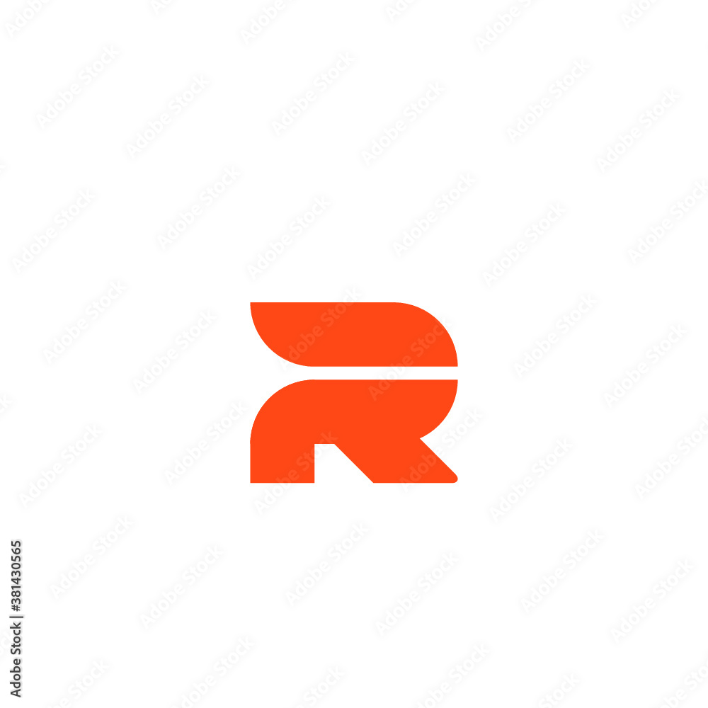 R logo vector abstract  icon illustrations