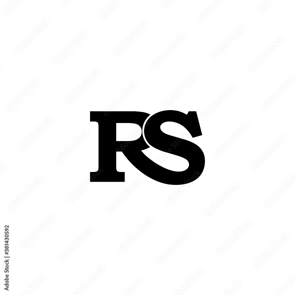 R logo RS vector abstract icon illustrations R logo RS vector abstract icon illustrations