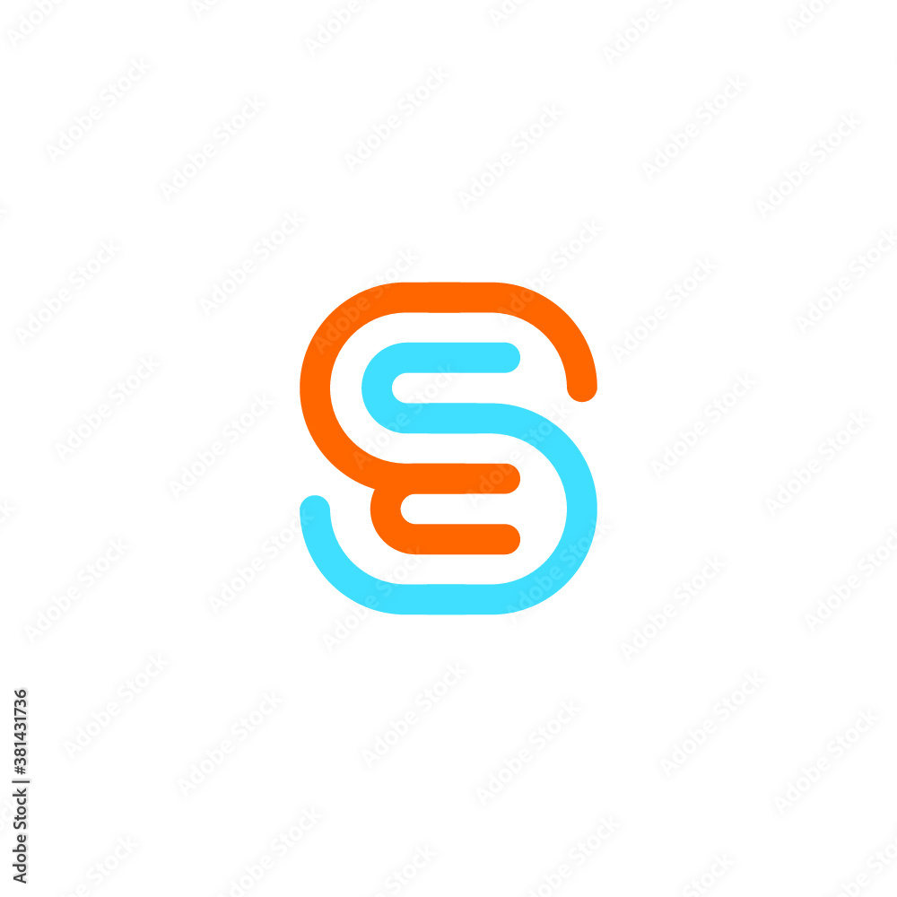 S logo vector alphabet abstract  icon illustrations