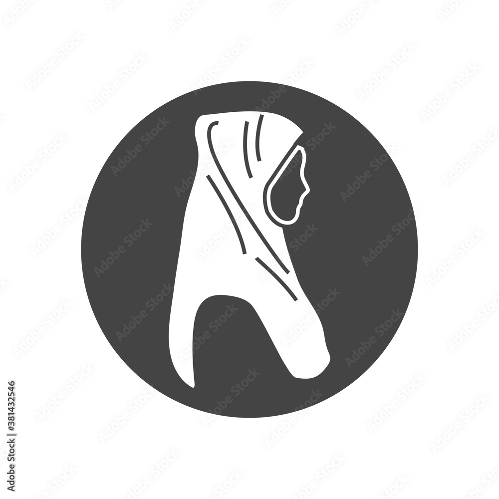Hijab icon graphic design illustration vector isolated Hijab icon graphic design illustration vector isolated