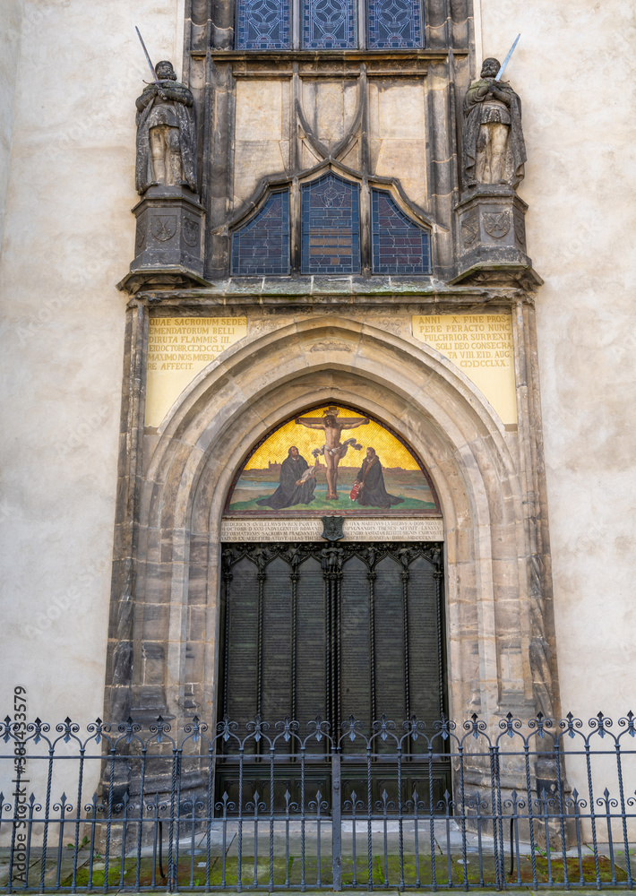 the door of the castle church door in Wittenberg where Martin Luther nailed his 95 theses in 1517