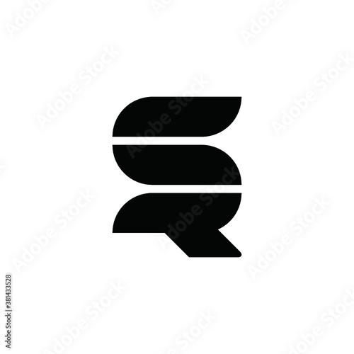 S logo SR vector alphabet abstract icon illustrations