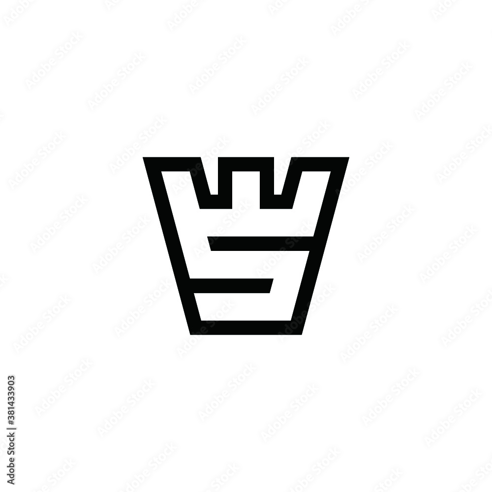 S logo SW vector alphabet abstract icon illustrations S logo SW vector alphabet abstract icon illustrations