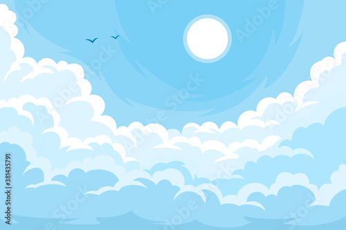 Cloudy sky background