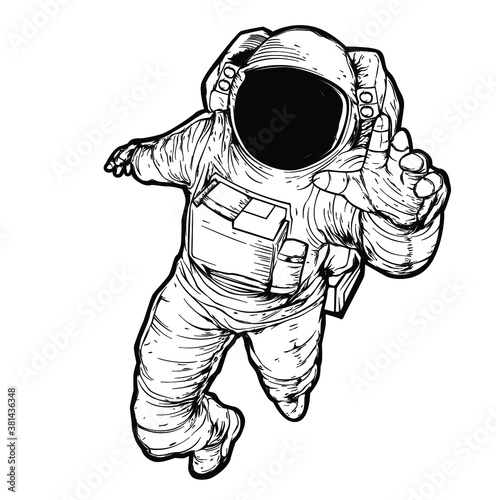 Canvas-taulu astronaut