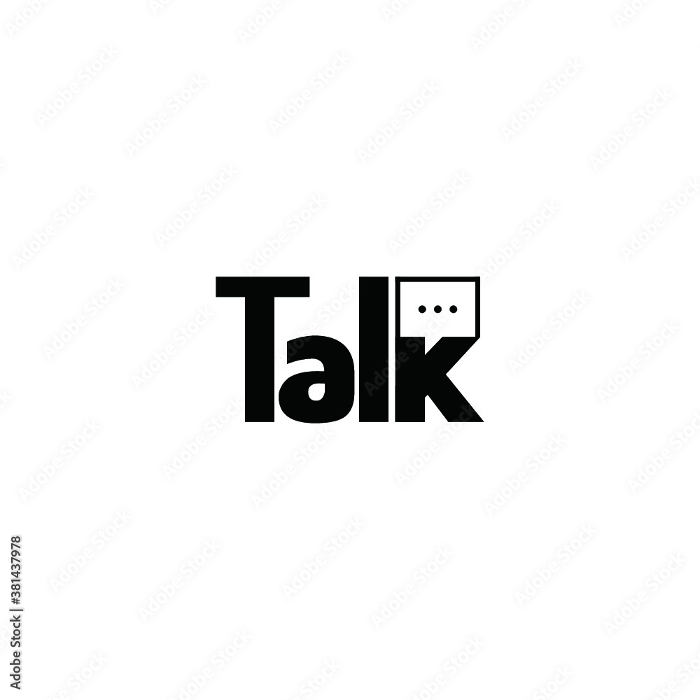 talk logo vector icon illustrations