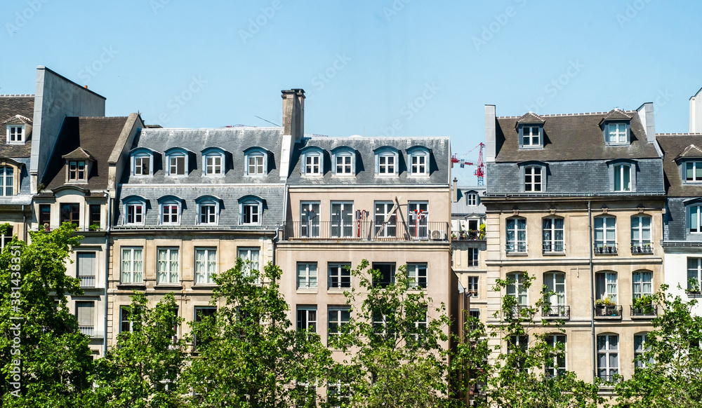 Paris Apartment Buildings in Marais