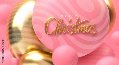 Merry Christmas. Vector holiday illustration