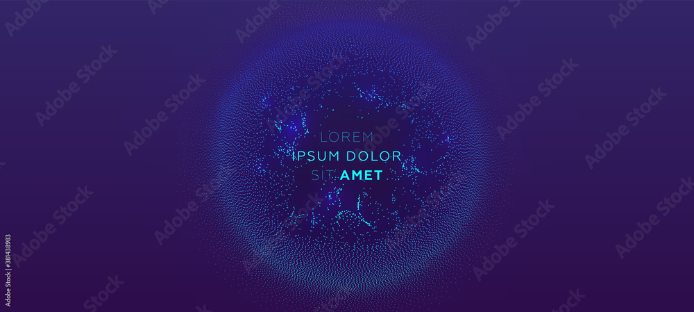 custom made wallpaper toronto digitalGlowing particles liquid dynamic flow background. Trendy fluid cover design. Eps10 vector illustration