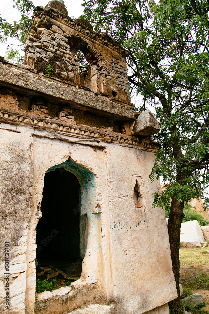 Ancient hidden sufis temple in Hampi, India