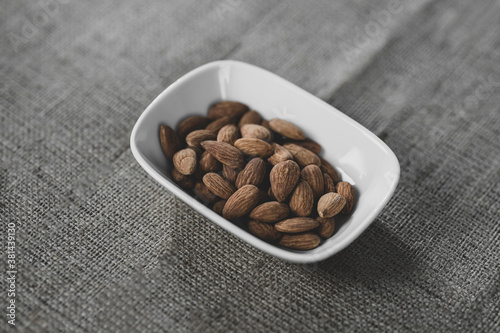fresh and delicious almonds on the table
