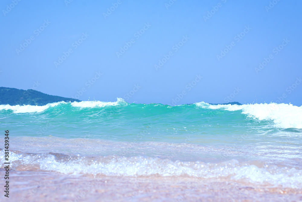 waves at brazilian beach (brava of almada - ubatuba)