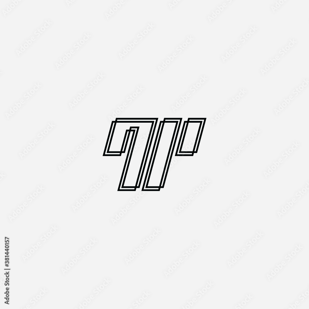 TP logo vector alphabet PT icon illustrations TP logo vector alphabet PT icon illustrations