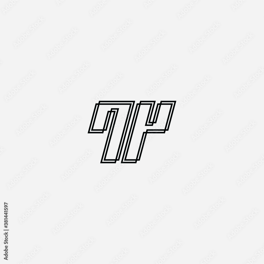 TP logo vector alphabet PT icon illustrations TP logo vector alphabet PT icon illustrations