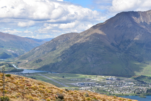 The view of mountains in Queenstown, New Zealand