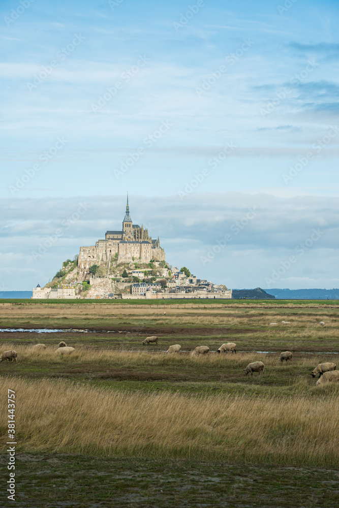 custom made wallpaper toronto digitalView of the Mont Saint-Michel, France