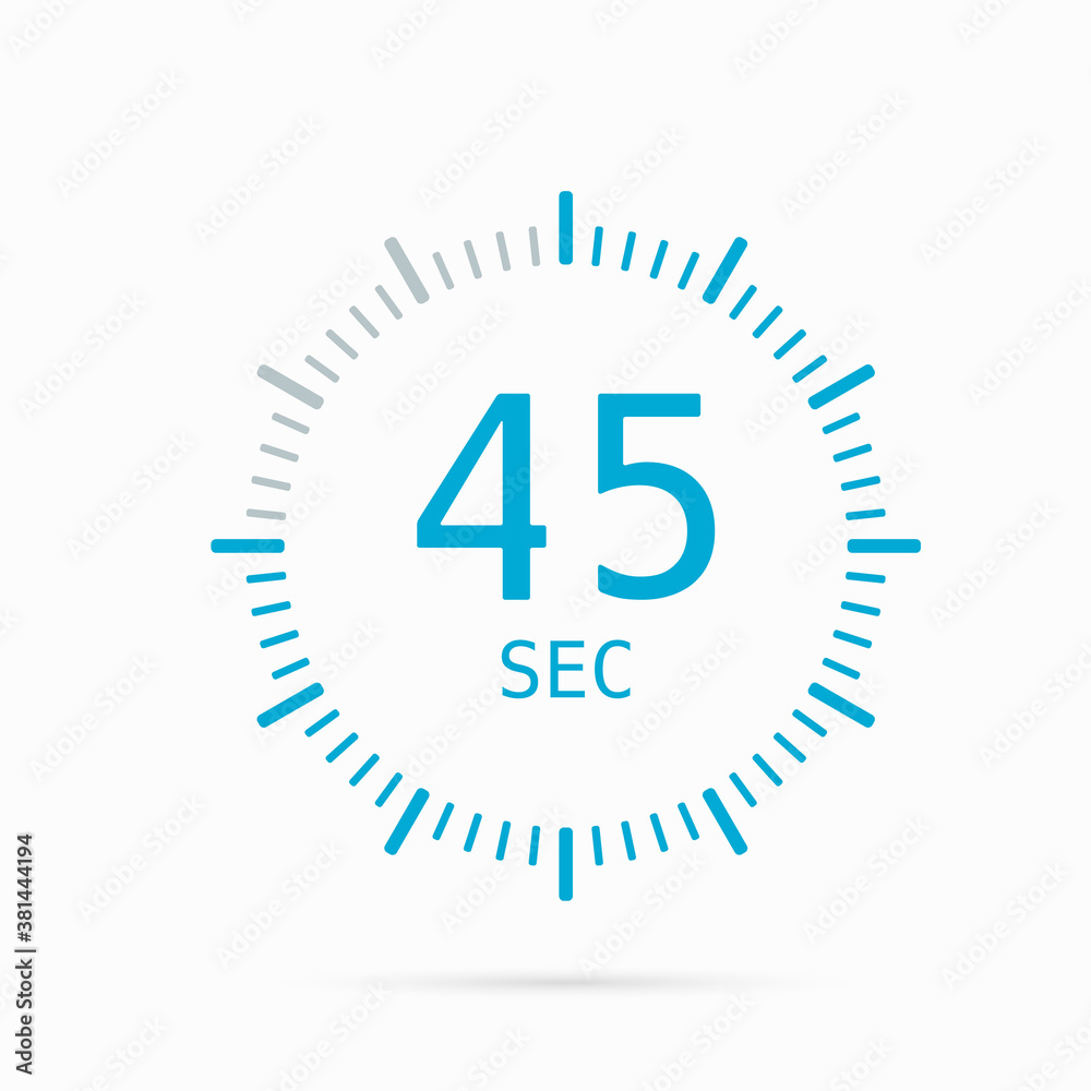 Vector icon blue timer on light background. Vector icon blue timer on light background.