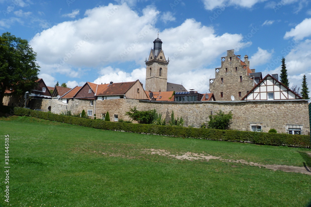 Stadtmauer Schießhagen Korbach Reichsstadt Deutschland Hansestadt Hessen