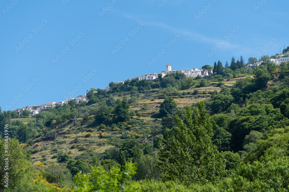 village on a mountainside in southern Spain