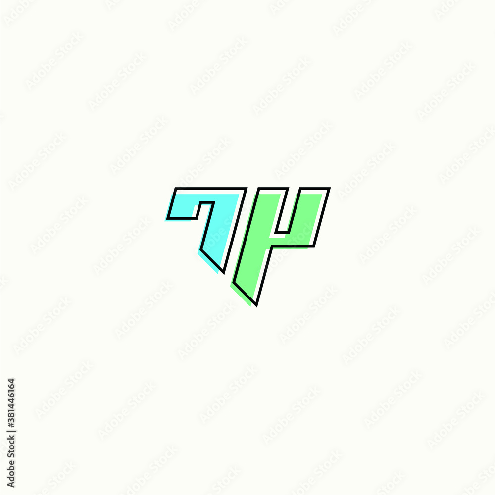 Obraz premium TP logo vector alphabet PT icon illustrations