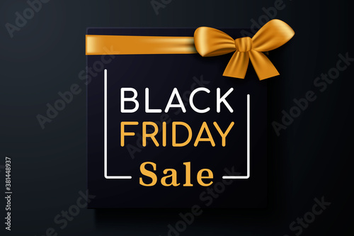 Black friday sale with gift box