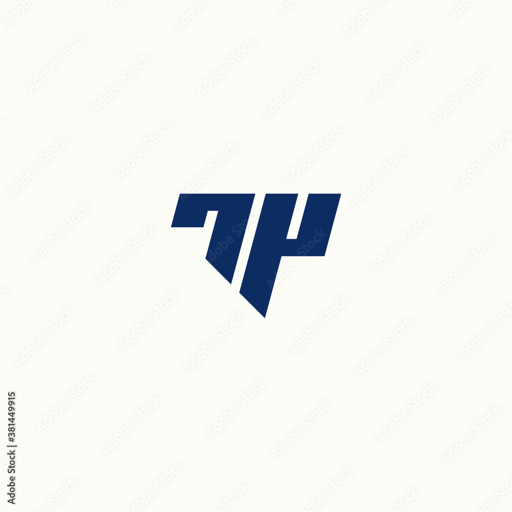 TP logo vector alphabet PT icon illustrations