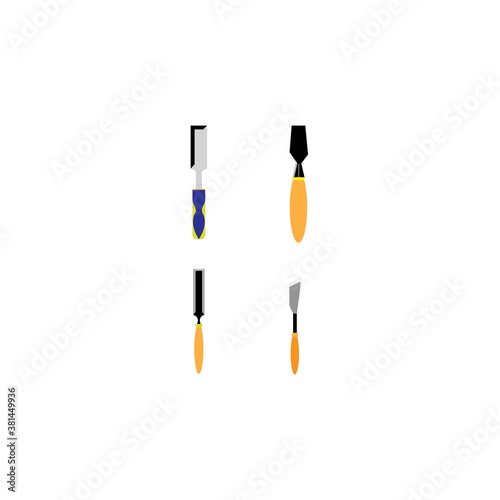 wood chisel vector