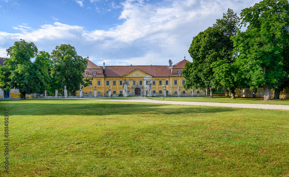 Historical building of Baroque castle Marchegg (Marchegg, AUSTRIA)
