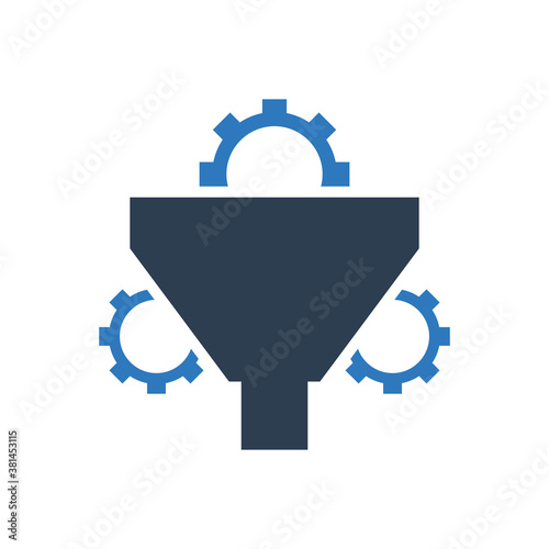 filter icon - Big data filtering icon