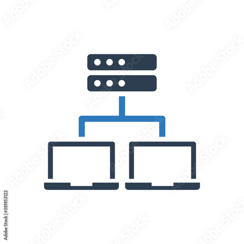 server hosting connected icon