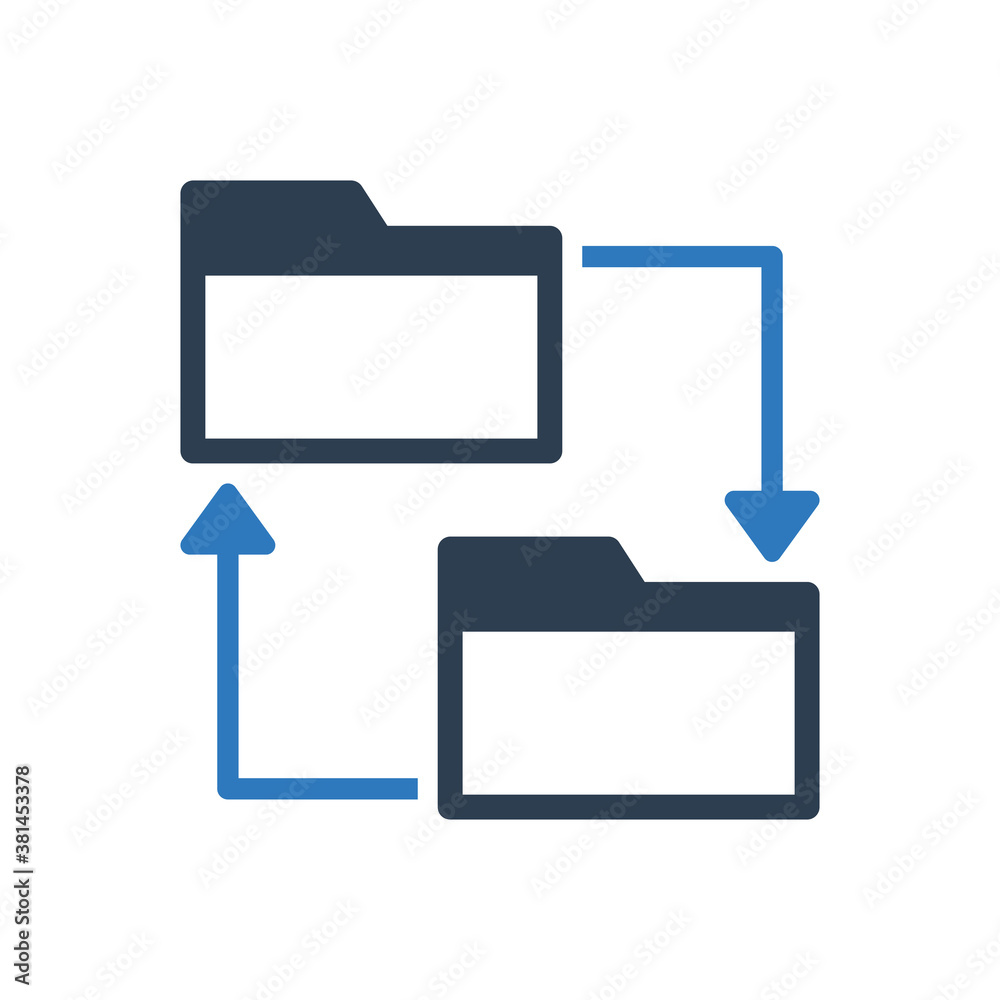 folder sharing icon - data transfer icon folder sharing icon - data transfer icon